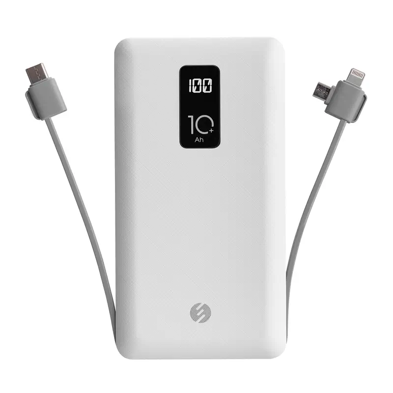 S-link IP-T100C 10000mAh Lightning+Micro+Type C Kablolu Powerbank Promozone
