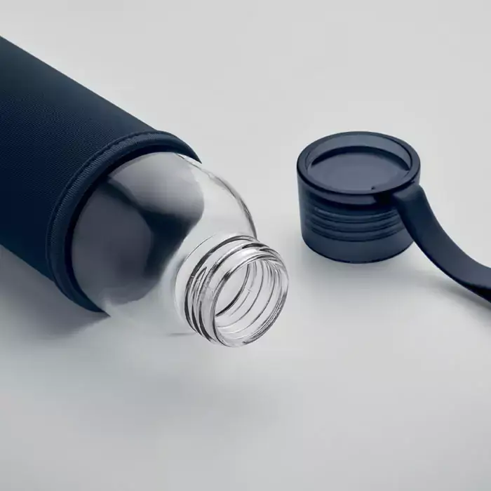 500ml Kılıflı Geri Dönüştürülmüş Cam Su Şişesi Promozone
