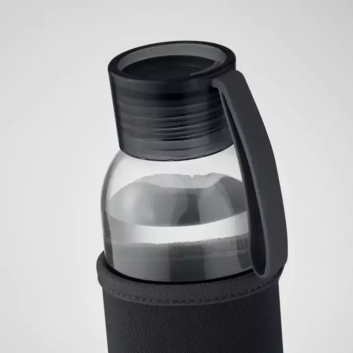 500ml Kılıflı Geri Dönüştürülmüş Cam Su Şişesi Promozone