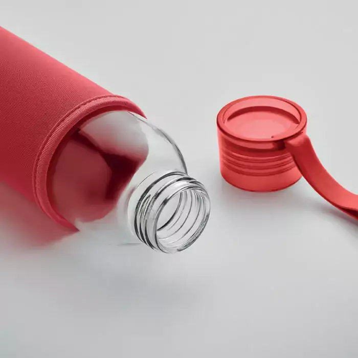 500ml Kılıflı Geri Dönüştürülmüş Cam Su Şişesi Promozone