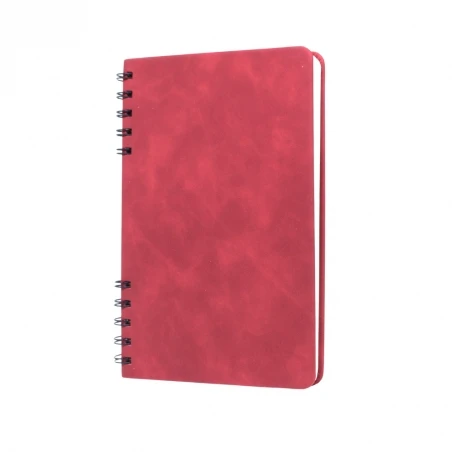 Sert Kapaklı Spiralli Defter 14,2 × 21 cm - Kırmızı