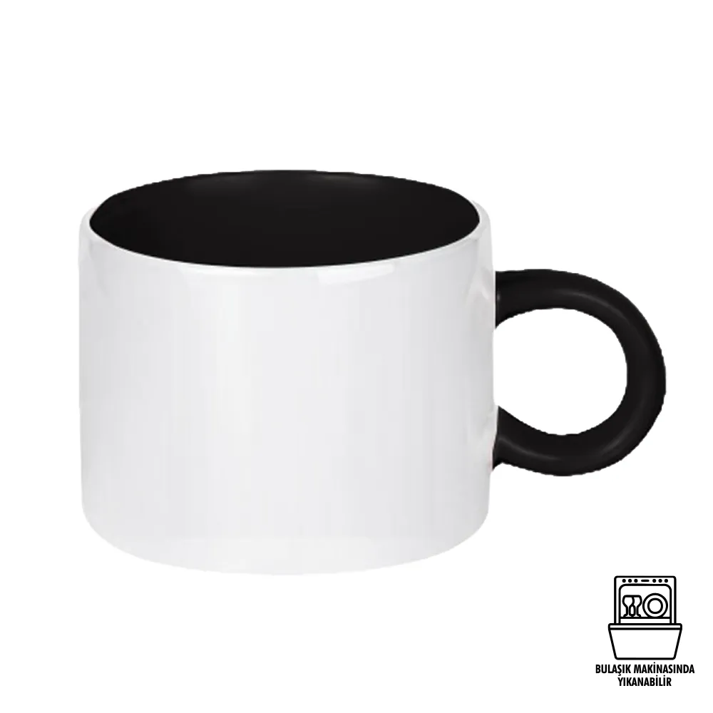 Süblimasyon Porselen Renkli Motto Fincan - Kutulu Promozone