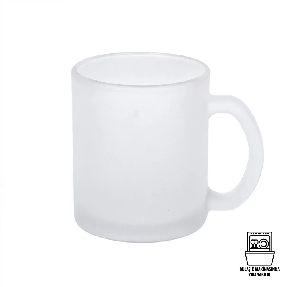 Süblimasyon Buzlu Cam Kupa Bardak - Kutulu Promozone