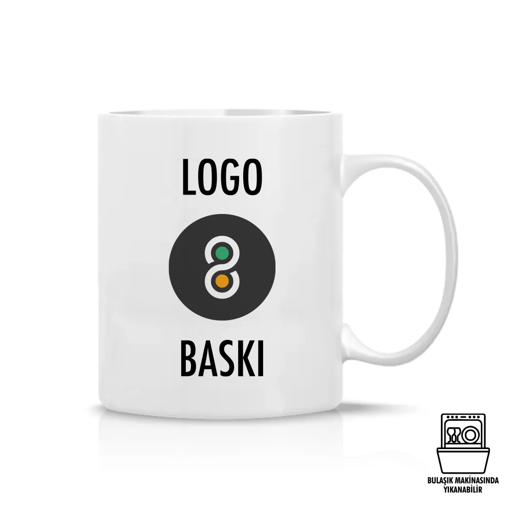 Porselen Süblimasyon Klasik Silindir Promosyon Kupa Bardak - Kutulu