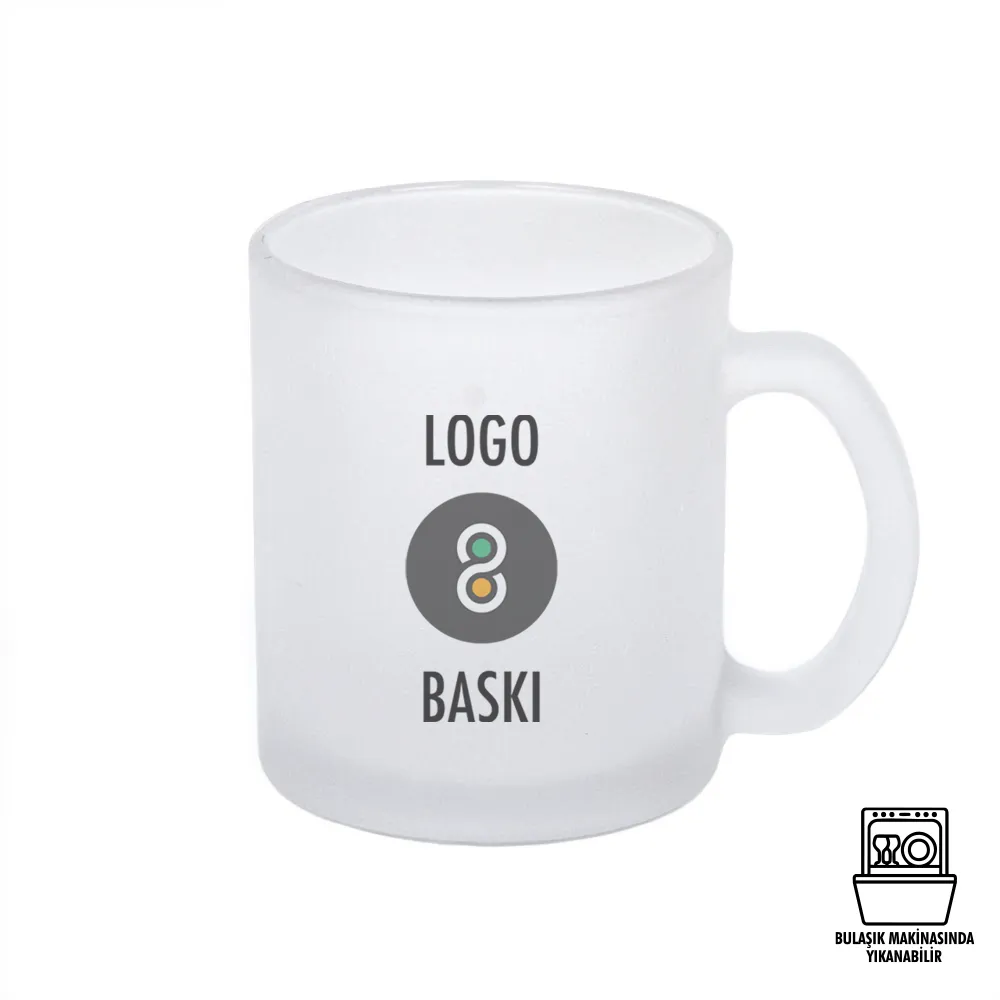 Süblimasyon Buzlu Cam Kupa Bardak - Kutulu Promozone