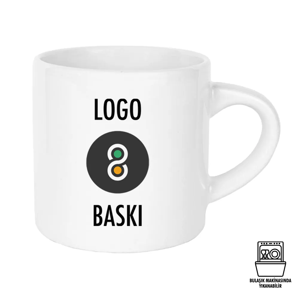 Süblimasyon Porselen Beyaz Nescafe Kupa Bardak Kutulu - Logo Baskılı