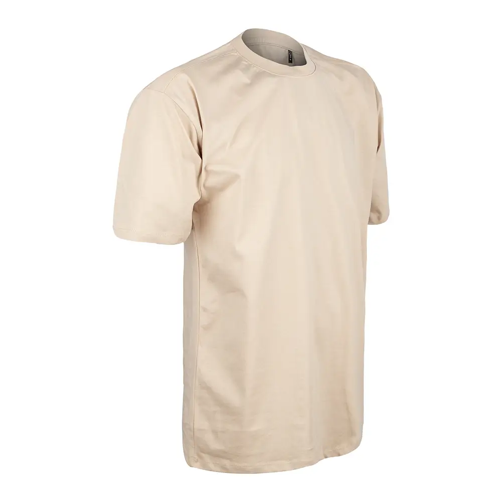 %100 Pamuklu Oversize Kalıp Bisiklet Yaka Tişort Promozone