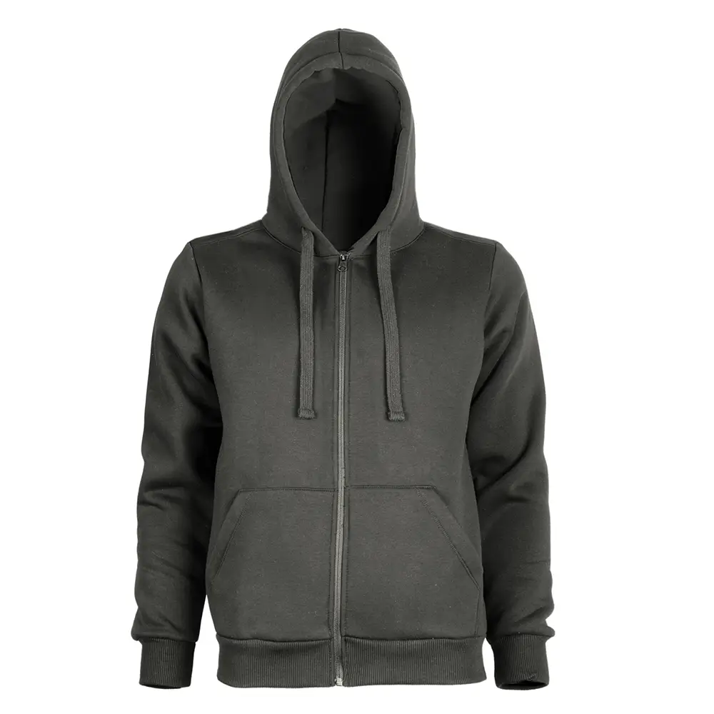 Pamuklu Kaliteli Yetişkin Kapüşonlu Fermuarlı Sweatshirt Promozone