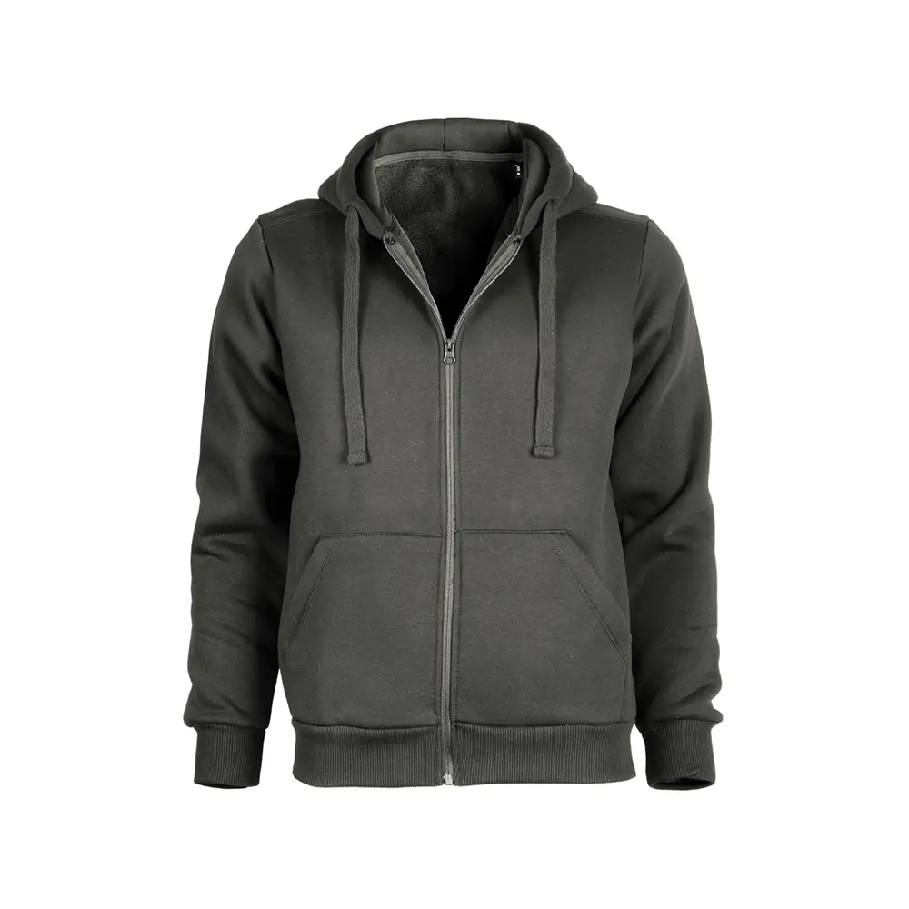 Pamuklu Kaliteli Yetişkin Kapüşonlu Fermuarlı Sweatshirt