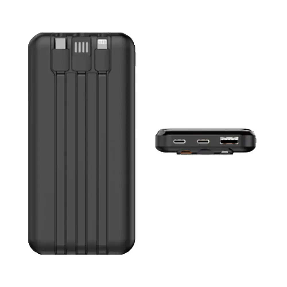 10.000 mAh Wireless Kablosuz Şarj ve Dahili Kablo Özellikli Dijital Ekranlı Powerbank Promozone