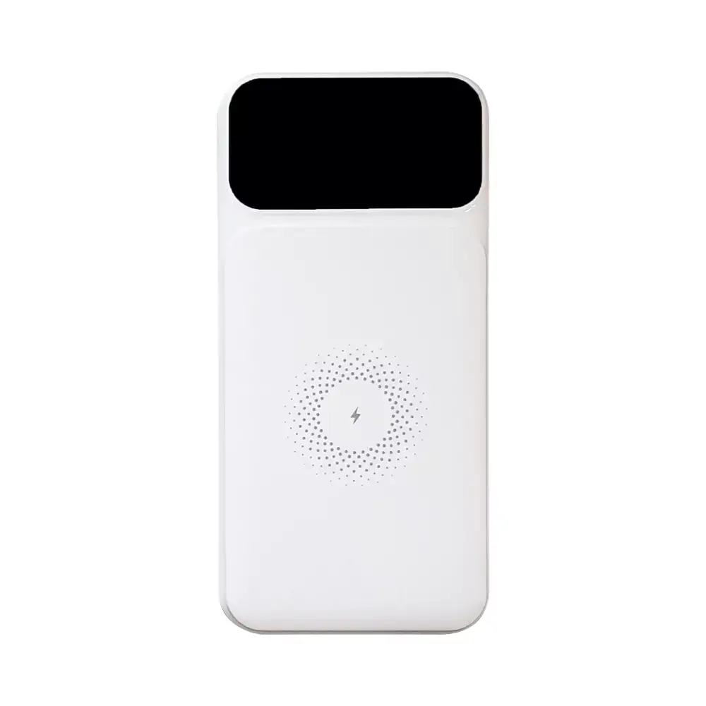 10.000 mAh Wireless Kablosuz Şarj ve Dahili Kablo Özellikli Dijital Ekranlı Powerbank Promozone