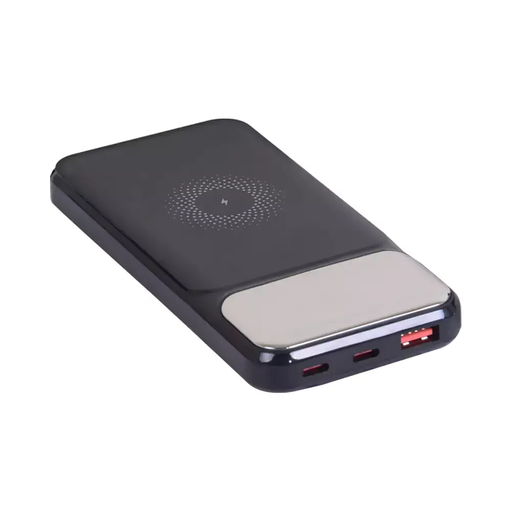 10.000 mAh Wireless Kablosuz Şarj ve Dahili Kablo Özellikli Dijital Ekranlı Powerbank Promozone