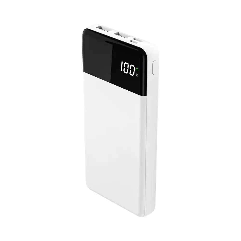 10000 mAh Dijital Ekran Göstergeli Plastik Gövde Micro+Type C Girişli Powerbank Promozone