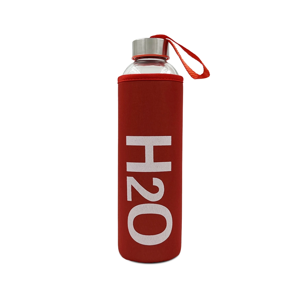 750 ML H2o Kılıflı Cam Matara Promozone