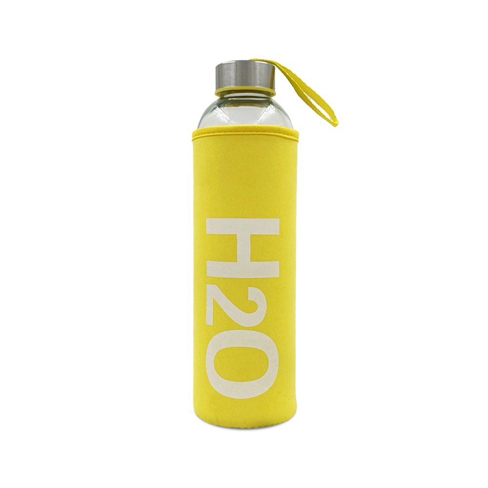 750 ML H2o Kılıflı Cam Matara Promozone