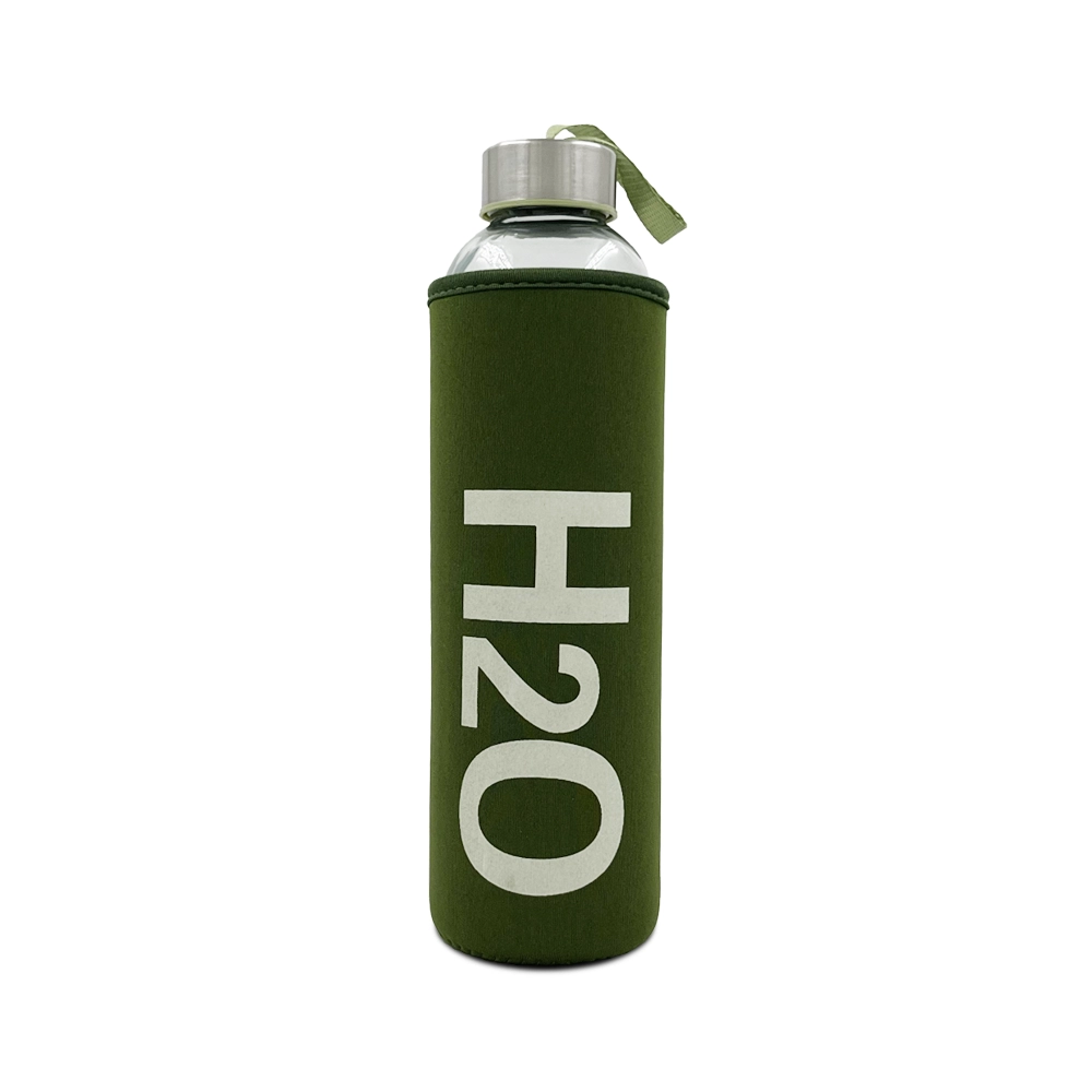 750 ML H2o Kılıflı Cam Matara Promozone