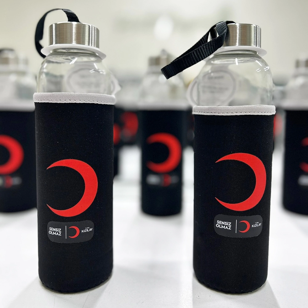 500 ml Kılıflı Cam Şişe Promozone