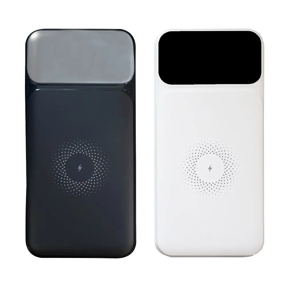 10.000 mAh Wireless Kablosuz Şarj ve Dahili Kablo Özellikli Dijital Ekranlı Powerbank Promozone
