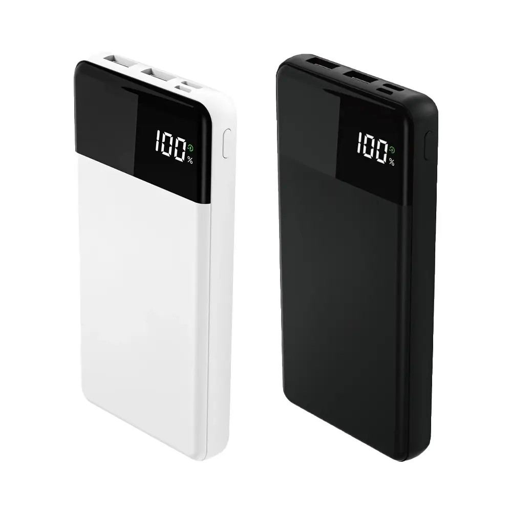 10000 mAh Dijital Ekran Göstergeli Plastik Gövde Micro+Type C Girişli Powerbank Promozone
