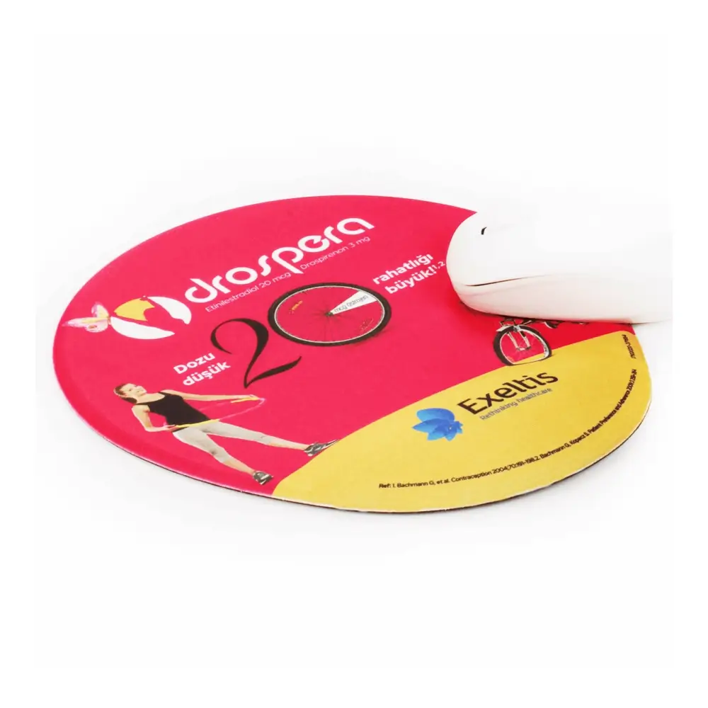 Özel Üretim Sünger Bilekli Oval Mouse Pad Promozone