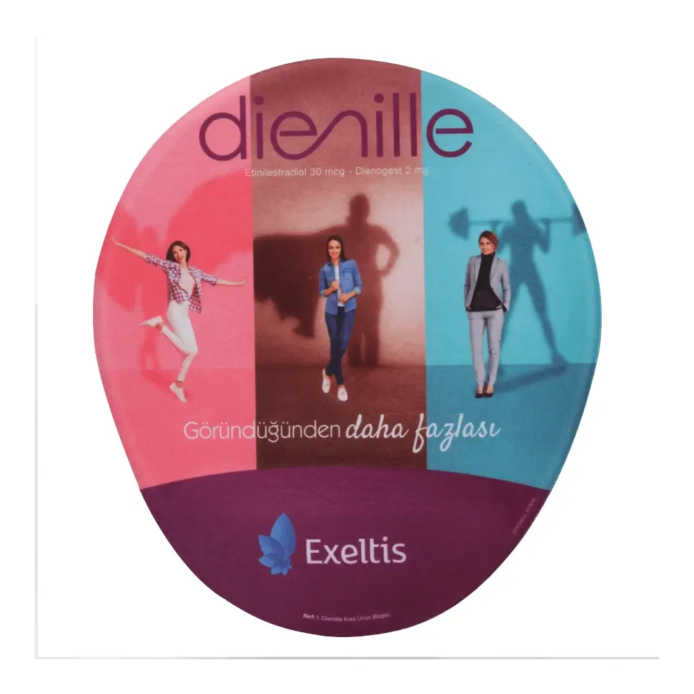 Özel Üretim Sünger Bilekli Oval Mouse Pad Promozone