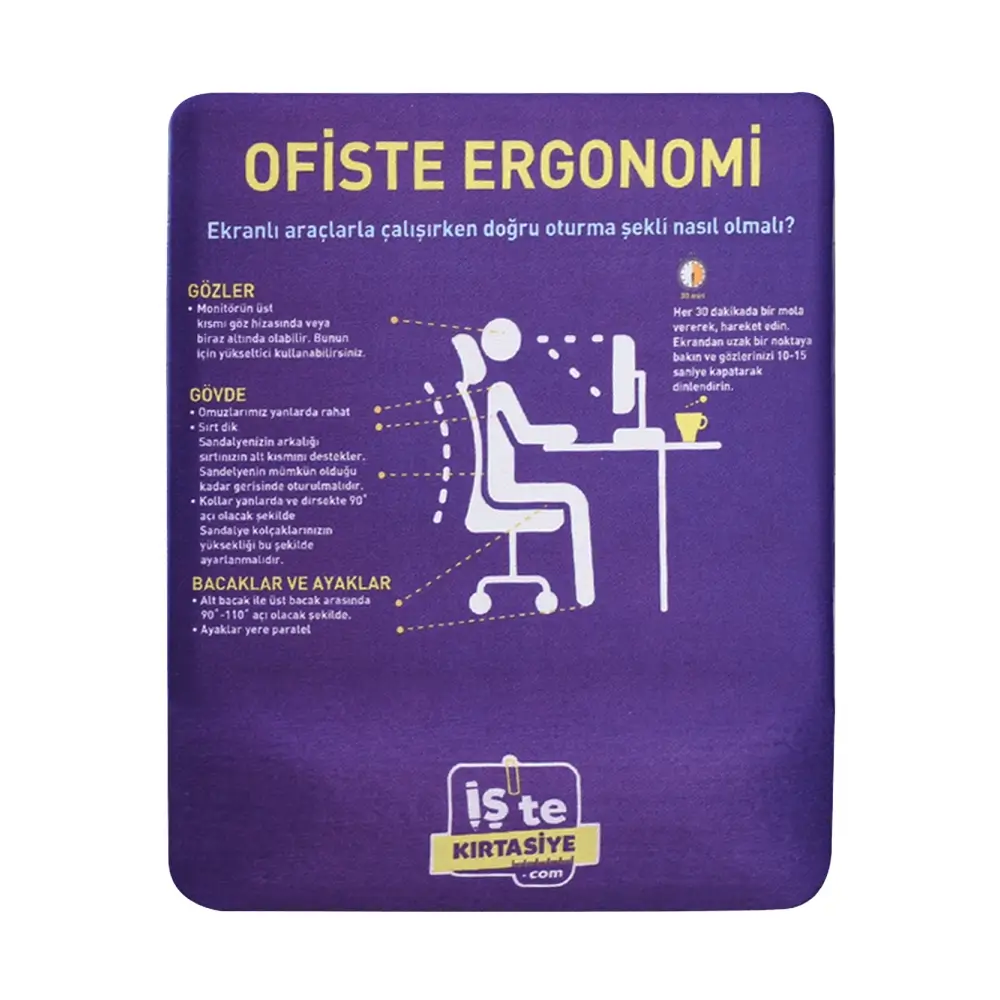 Özel Üretim Sünger Bilekli Dikdörtgen Mouse Pad Promozone
