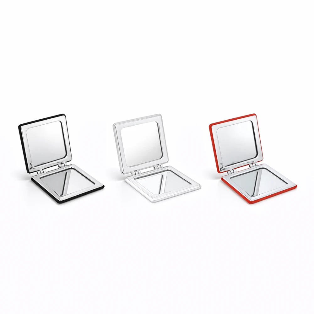 Suni Deri Kaplama Kare Tasarım Metal Çerçeveli Ayna Promozone