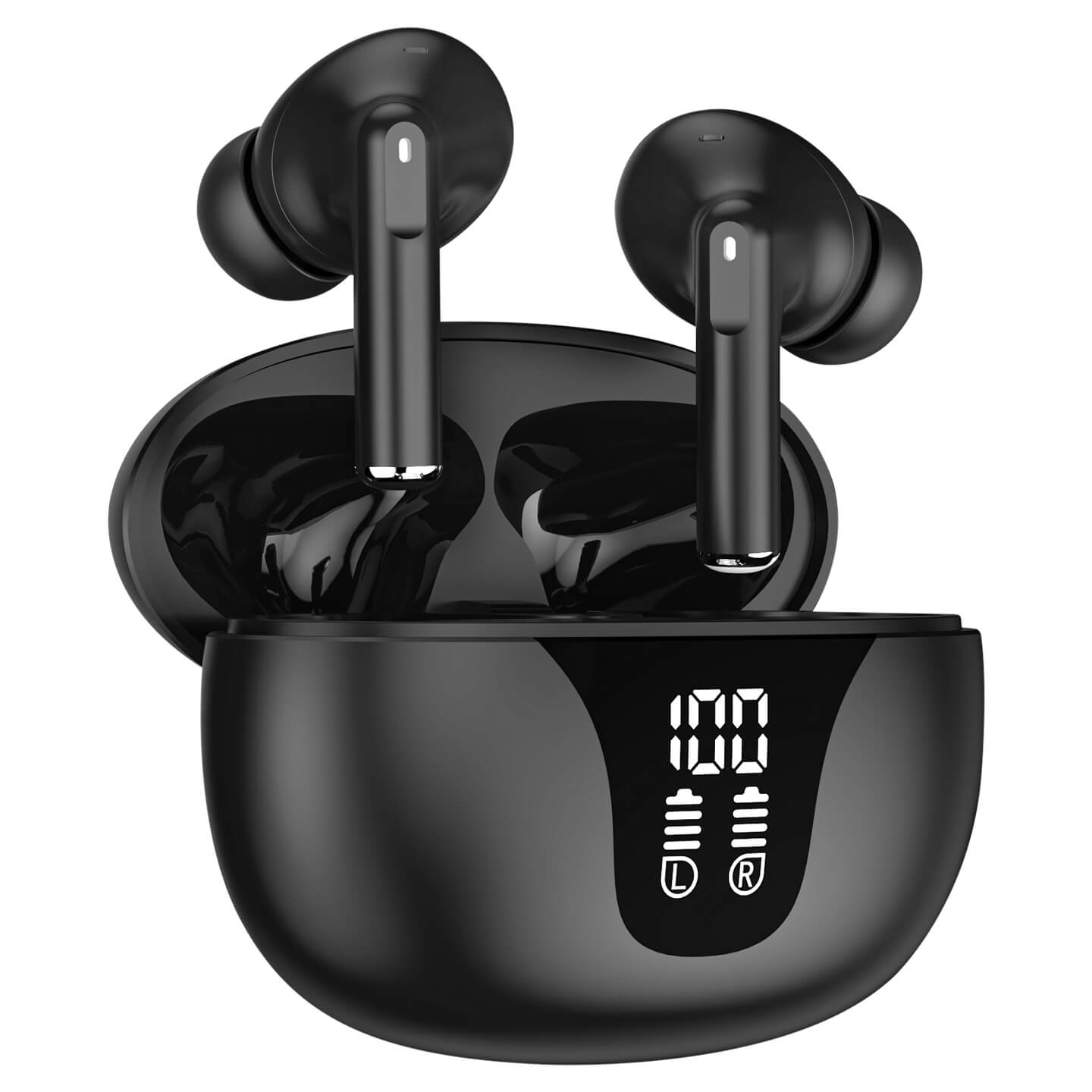 S-link AirLite X-4 Beyaz 4 Mikrofonlu ENC + ANC Bluetooth V5.4 TWS Gerçek Kablosuz Kulaklık Promozone