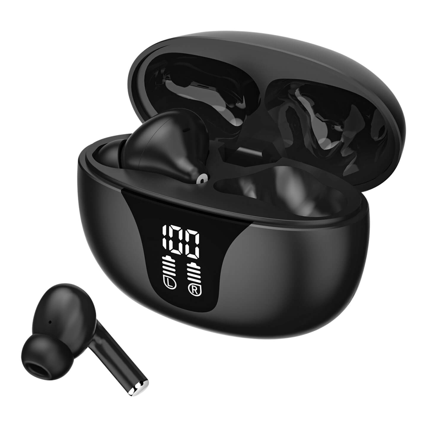 S-link AirLite X-4 Beyaz 4 Mikrofonlu ENC + ANC Bluetooth V5.4 TWS Gerçek Kablosuz Kulaklık Promozone