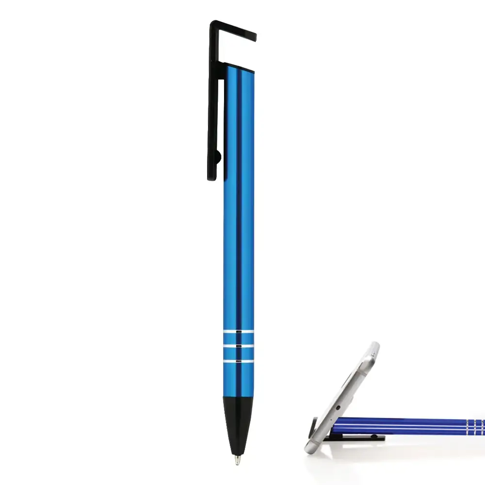 Basmalı Telefon Standlı Metal Tükenmez Kalem Promozone