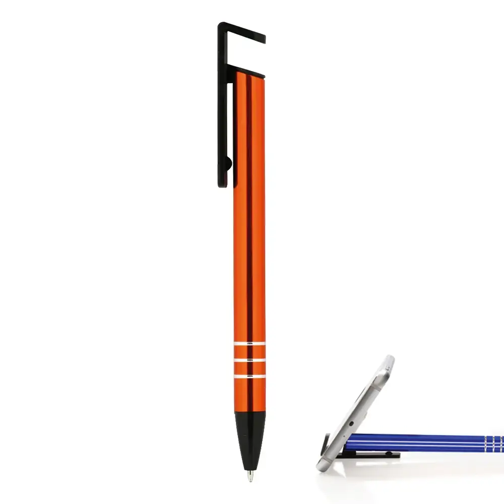 Basmalı Telefon Standlı Metal Tükenmez Kalem Promozone