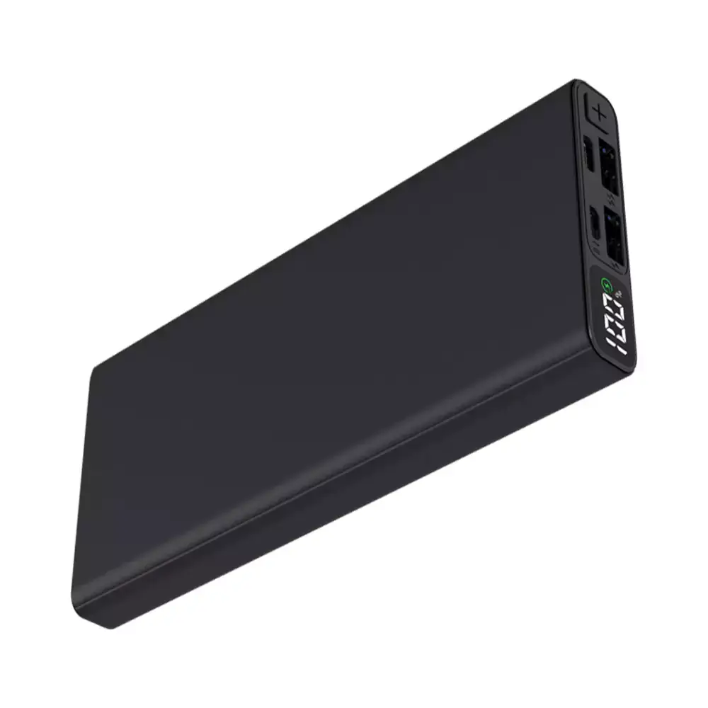 10000mAh Dijital Ekran Göstergeli Metal Gövdeli Micro+Type C Girişli Powerbank Promozone