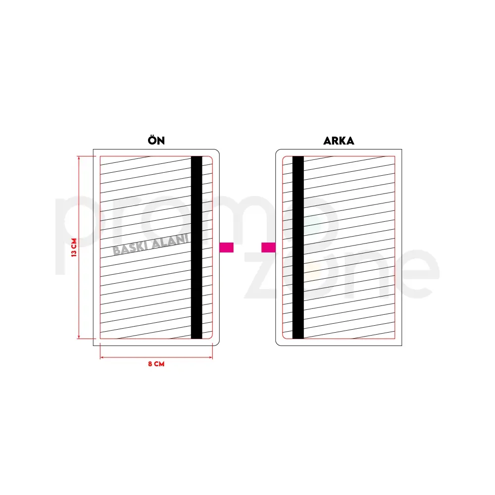 9x14 Termo Deri Kapaklı Cep Boy Tarihsiz Defter Promozone