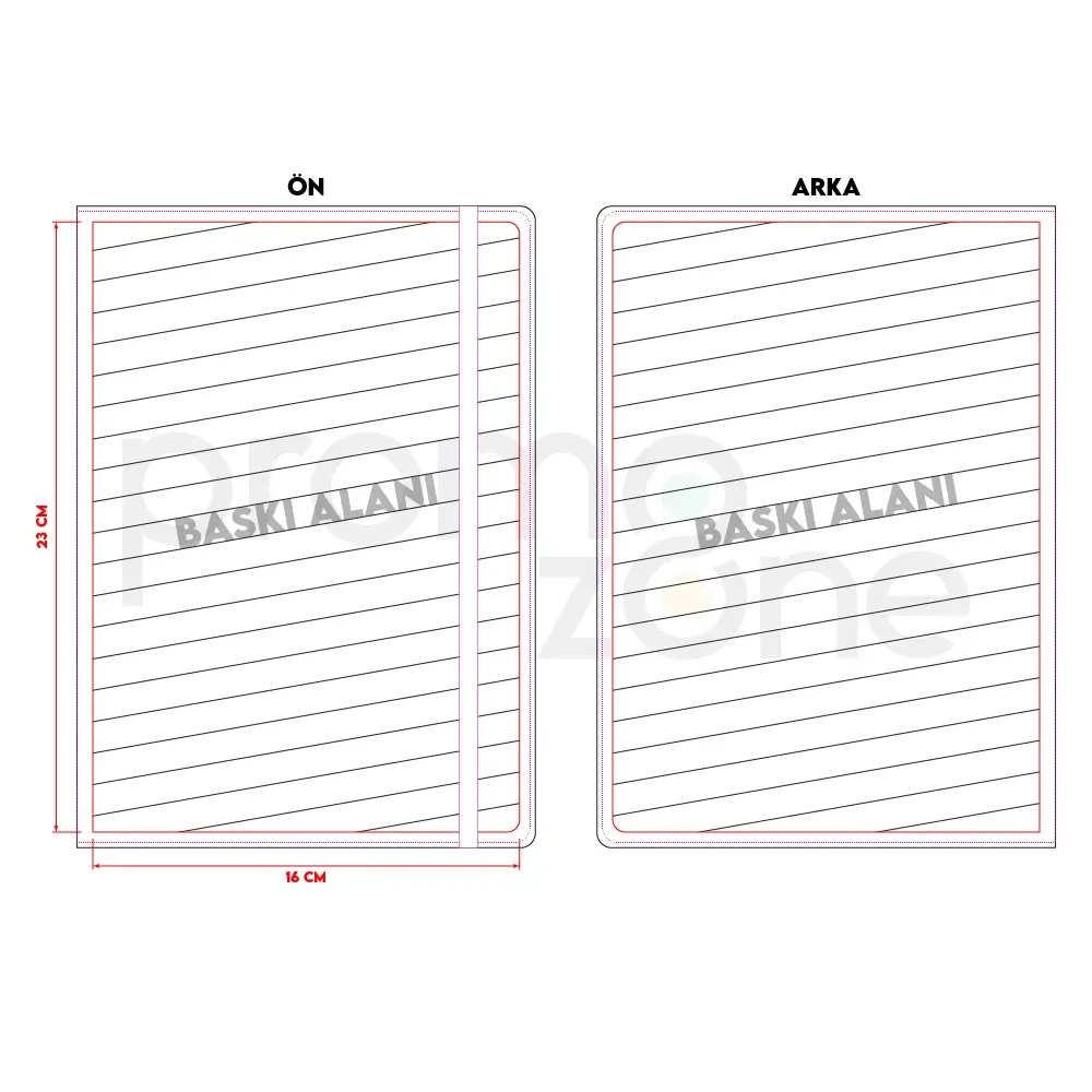 17,5 x 24 cm Tarihli Ajanda Promozone