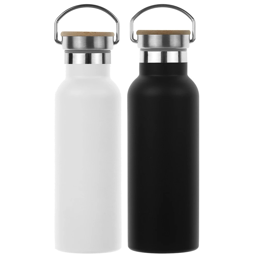 500 ml Bambu Kapaklı Paslanmaz Çelik Termos Promozone