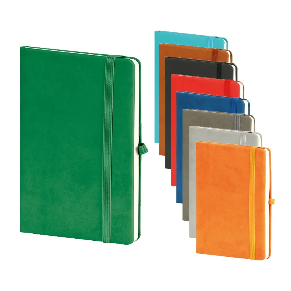 13 x 21 cm Termo PU Sert Kapaklı Tarihsiz Defter, 160 Sayfa, 70 gr. Nostaljik Çizgili İç Kağıt, Esnek Lastikli, Kalem Tutuculu Promozone