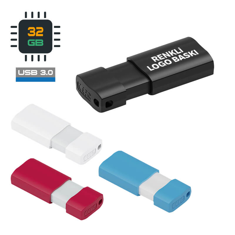 32 GB Plastik USB 3.0 Bellek Promozone