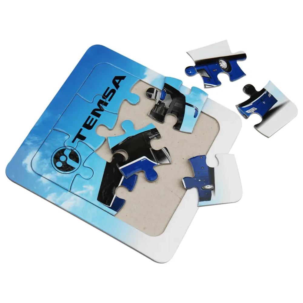 Özel Üretim Logo Baskılı 9 Parça Puzzle Promozone