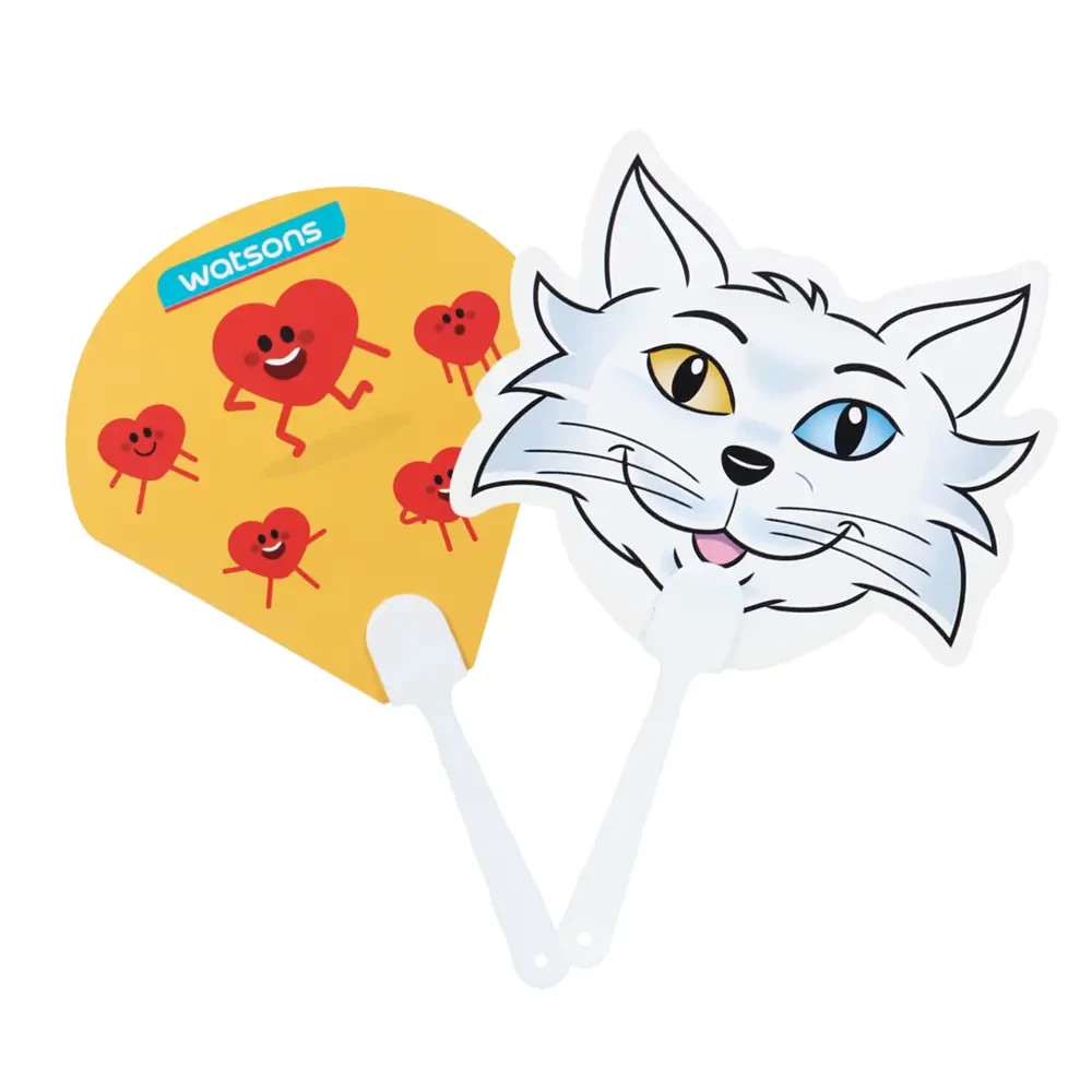 Özel Kesim Logo Baskılı PVC Yelpaze Promozone