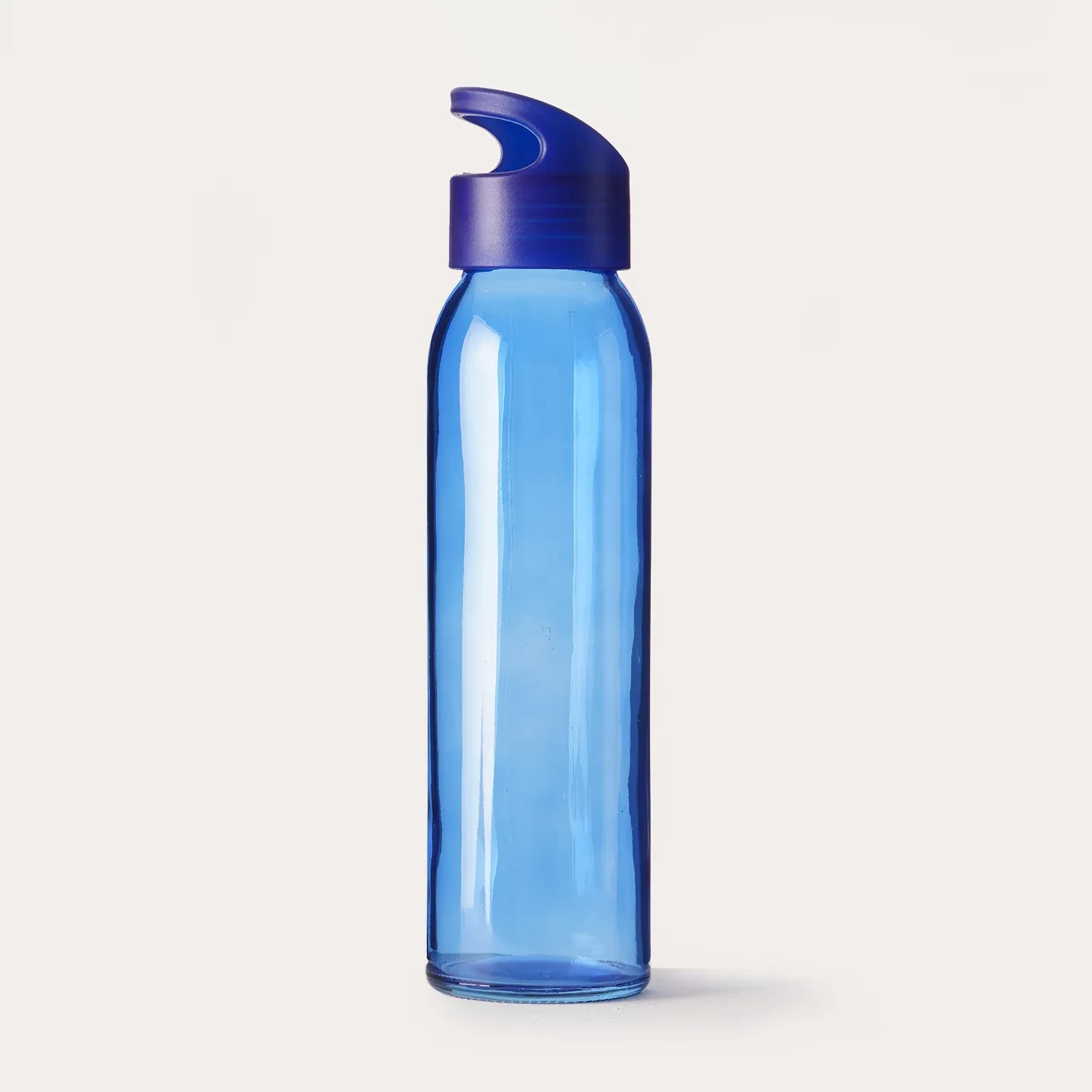 470ml Cam Su Şişesi - Mavi