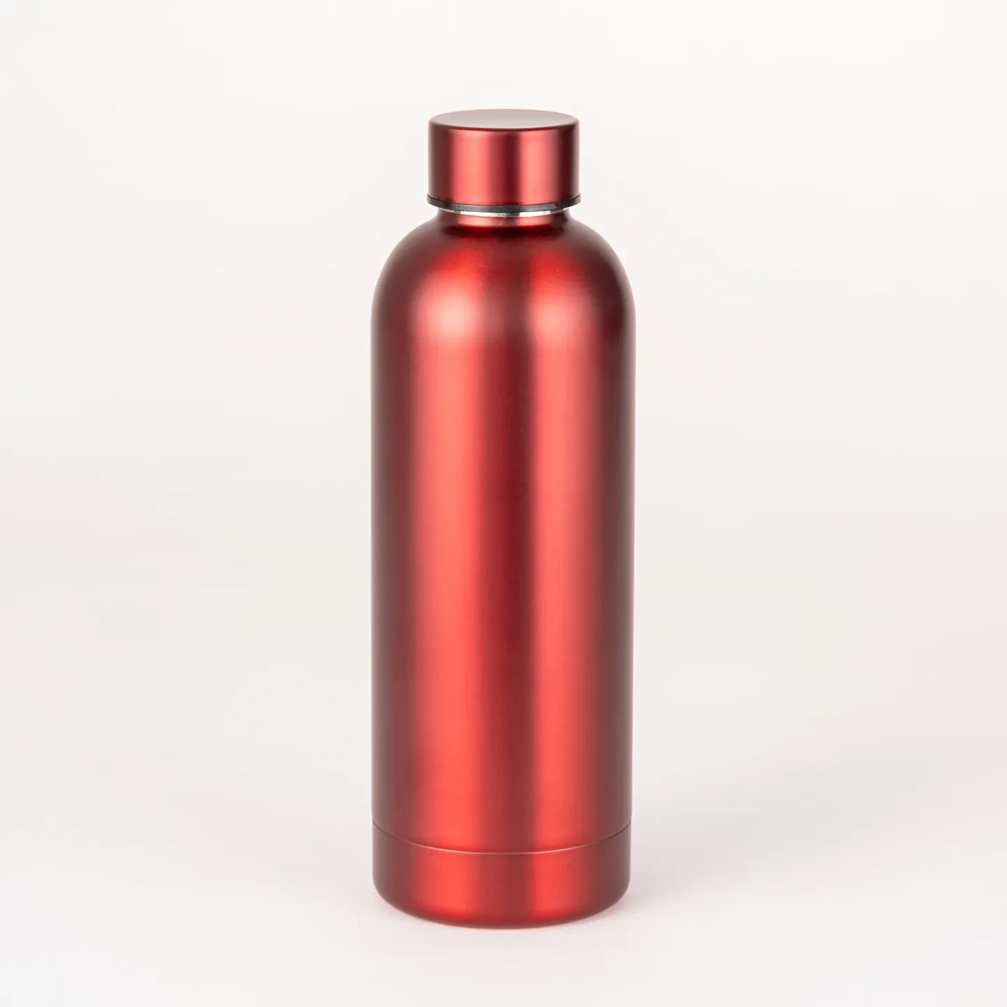 500 ml Geri Dönüştürülmüş Paslanmaz Çelik Termos Şişe - Çift Duvarlı - Kırmızı