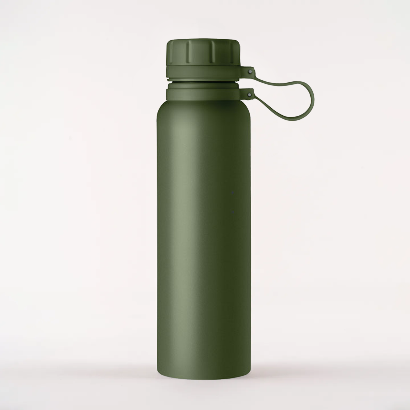 780 ml Çift Duvarlı Paslanmaz Çelik Termos Şişe - Haki