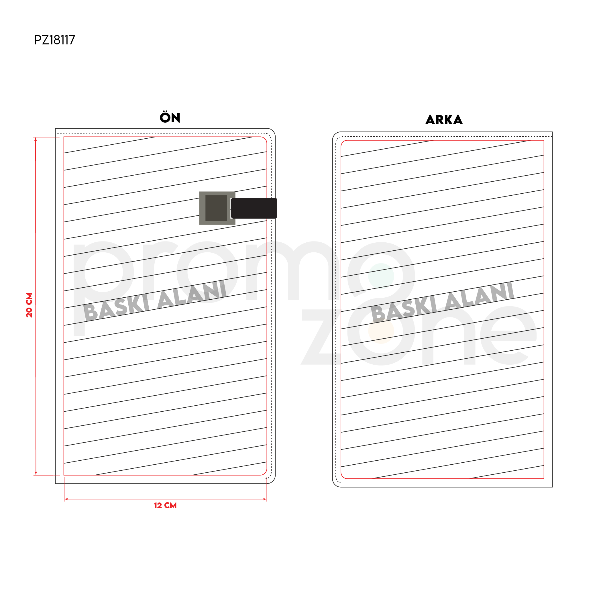 13x21 Termo Deri Kapak 80gr Ivory 224 Sayfa Tarihsiz Defter Promozone