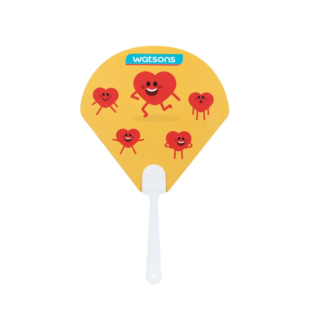 Özel Kesim Logo Baskılı PVC Yelpaze Promozone