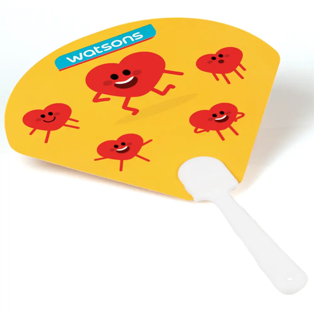 Özel Kesim Logo Baskılı PVC Yelpaze Promozone