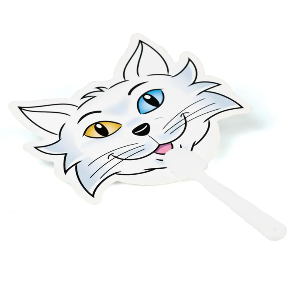 Özel Kesim Logo Baskılı PVC Yelpaze Promozone