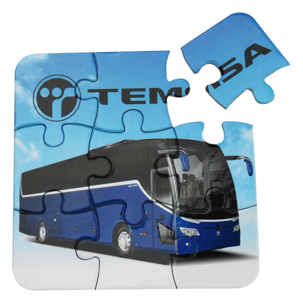Özel Üretim Logo Baskılı 9 Parça Puzzle Promozone