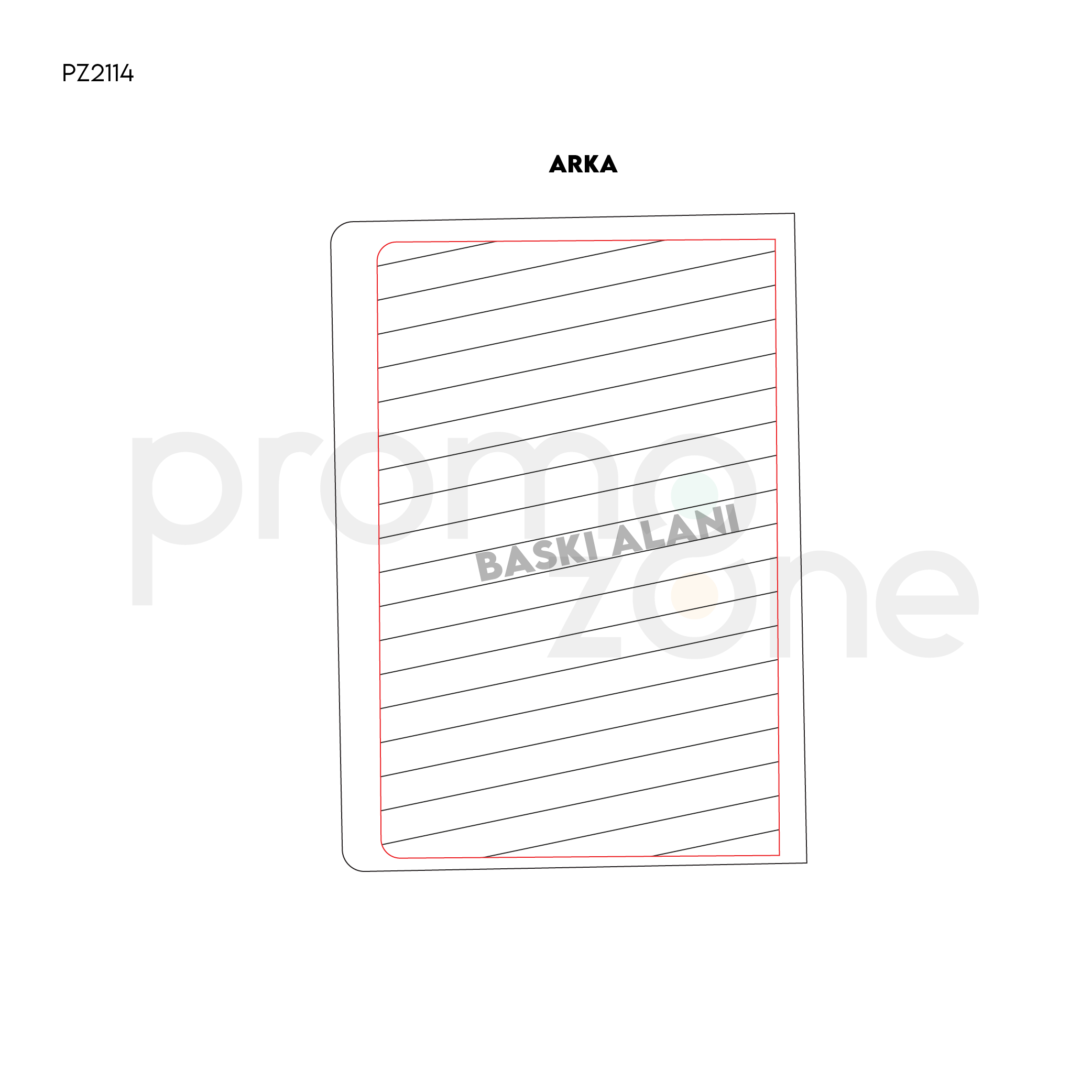 15 x 21 cm Termo PU Sert Kapaklı Tarihsiz Defter, 224 Sayfa, 70gr. Ivory Krem Çizgili İç Kağıt, Kalem Tutuculu, Esnek Lastikli Promozone