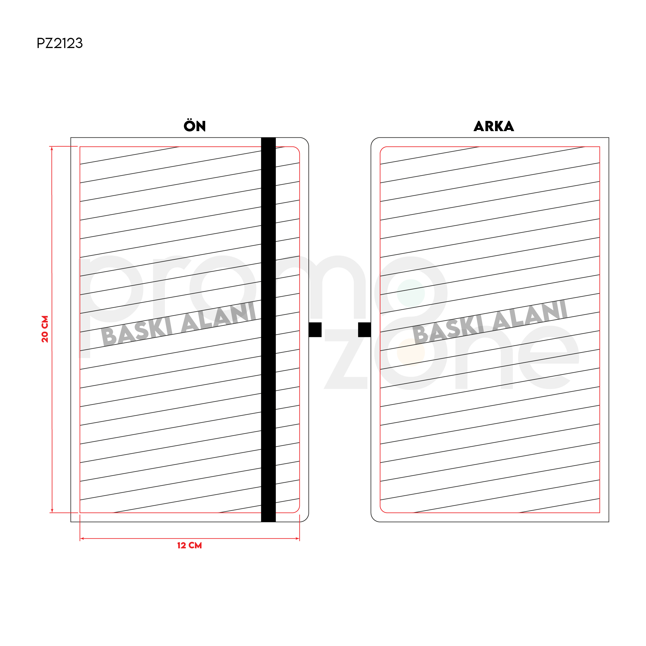 13x21 Termo Deri Kapaklı Tarihsiz Defter Promozone