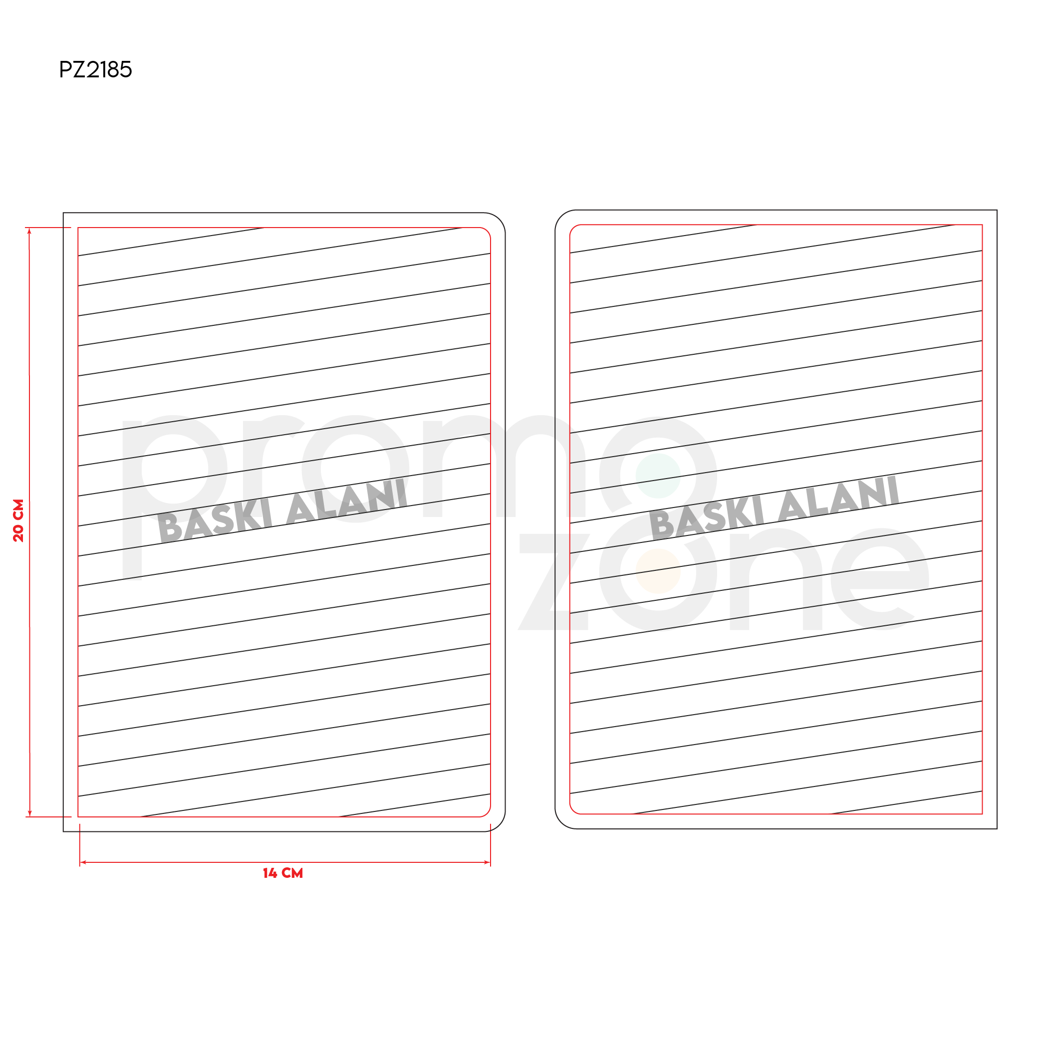 15x21 Termo Deri Tarihsiz Defter Promozone